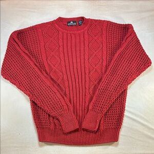 Structure Red knit Sweater